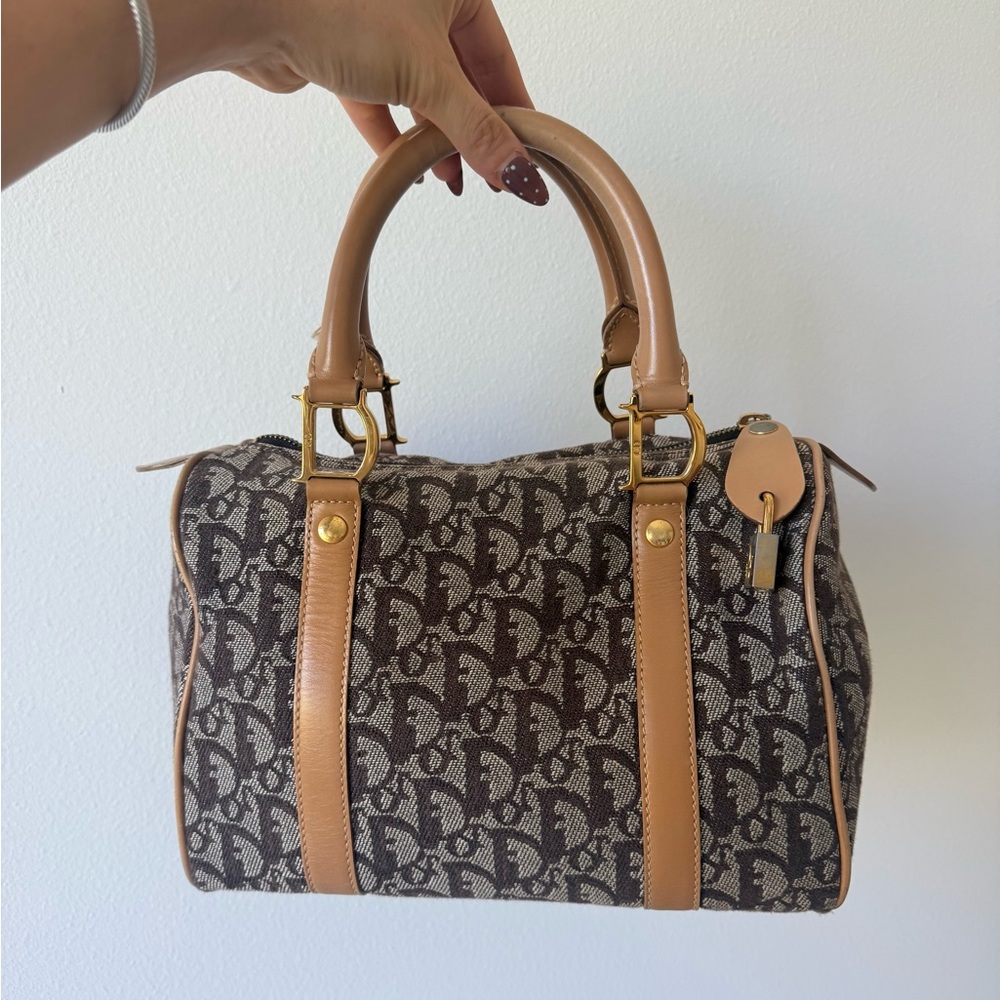 Christian Dior Street Chic Monogram Trotter Boston Bag